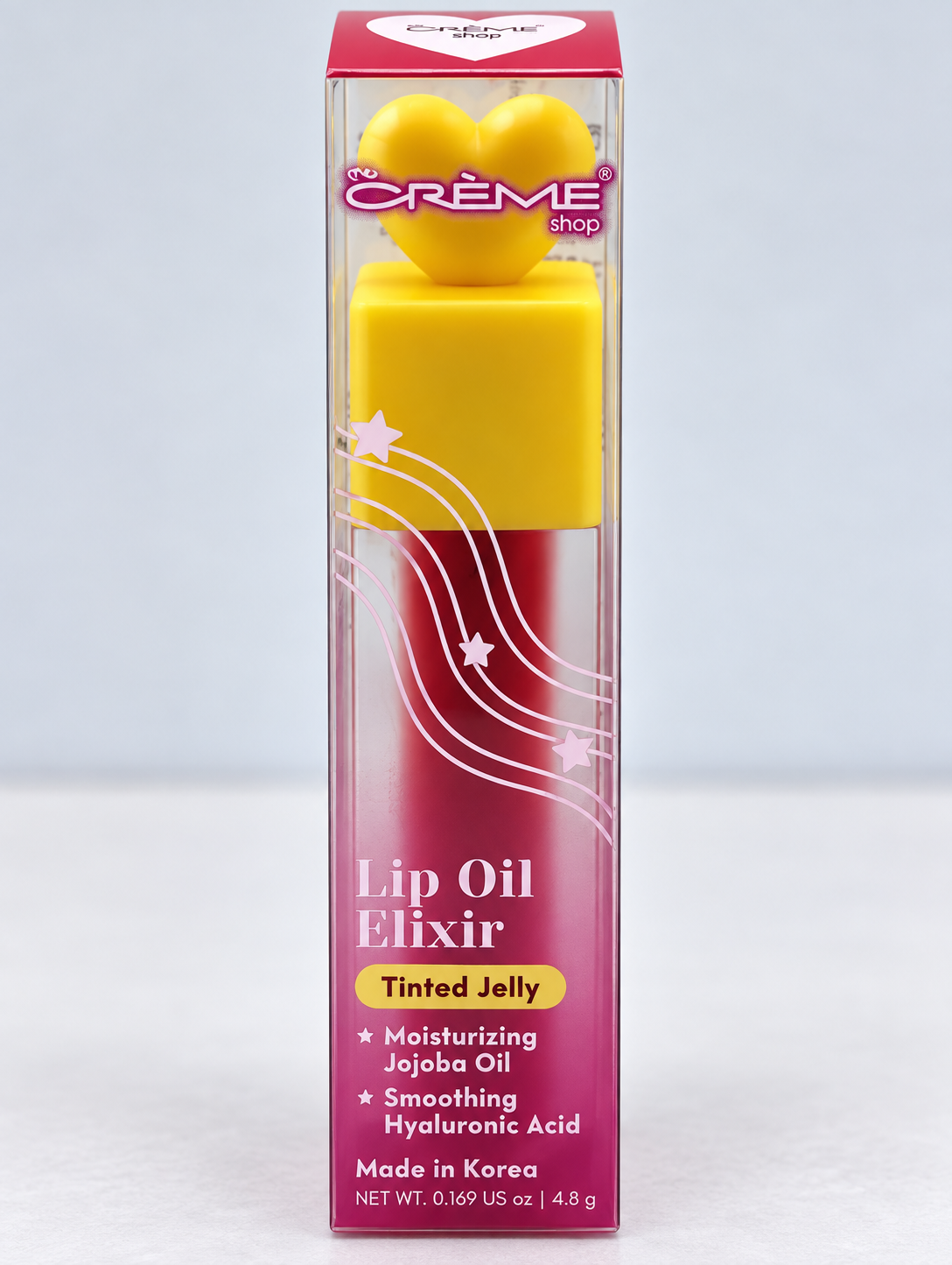 The Crème Shop Lip Oil Elixir Tinted Jelly Jojoba + Hyaluronic Acid