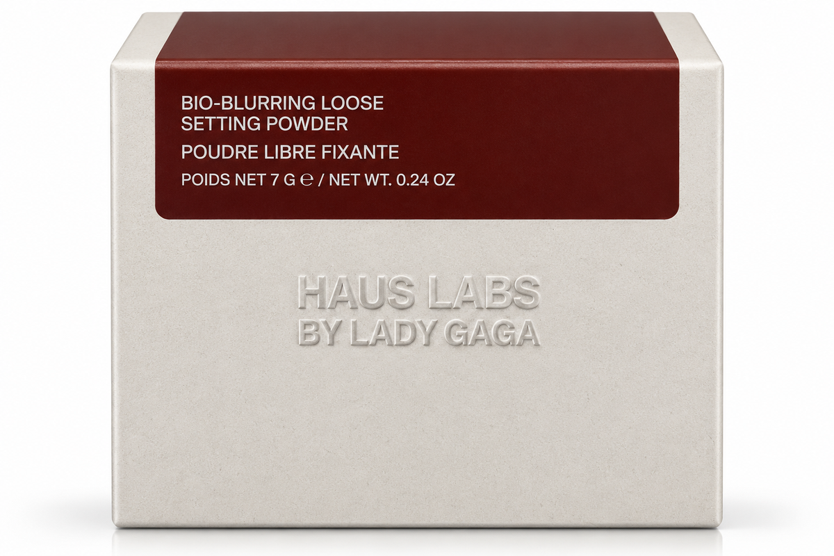 Haus Labs Bio-Blurring Loose Setting Powder – Mocha | 0.24 oz / 7 g