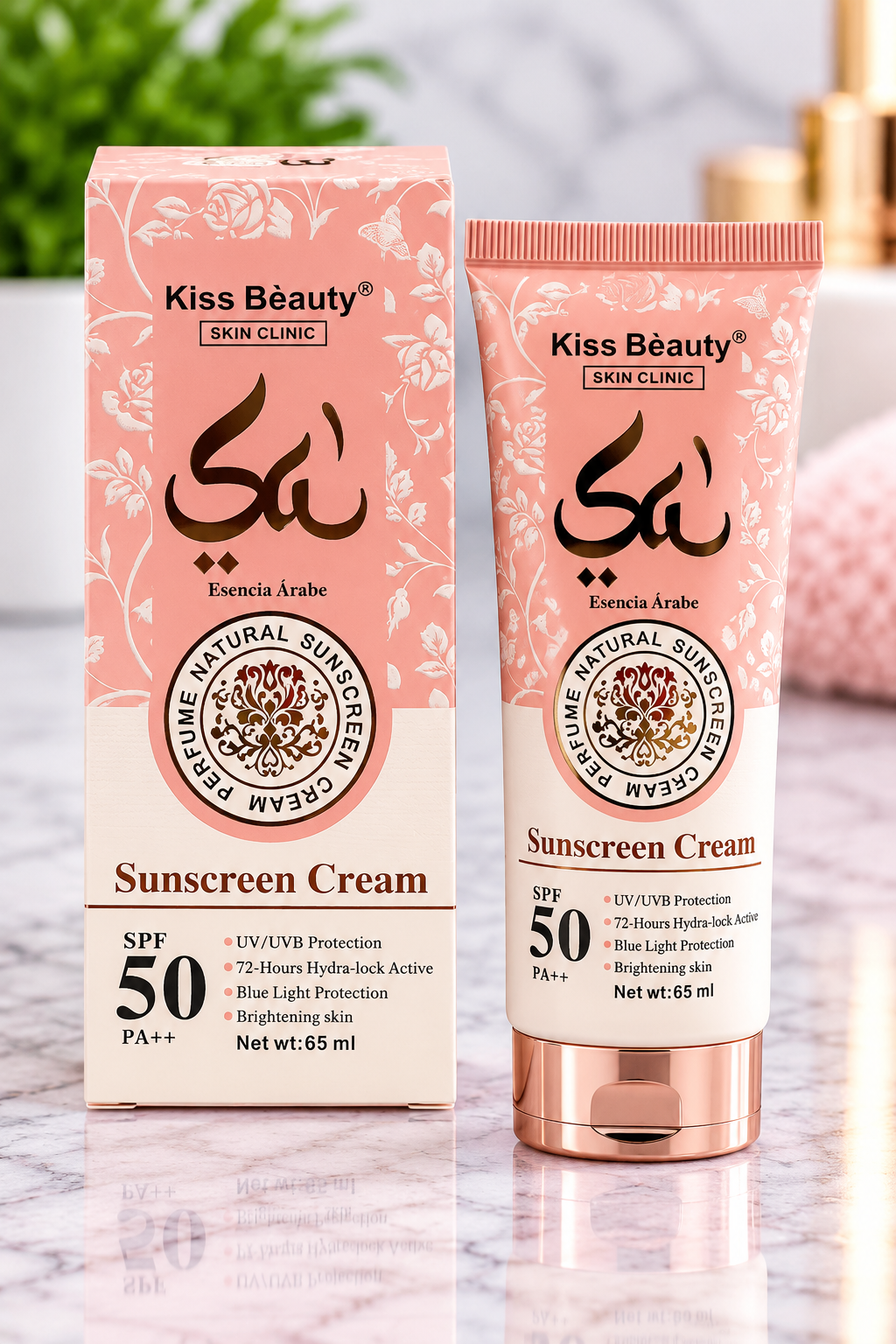 Kiss Beauty Skin Clinic Esencia Árabe SPF 50 Sunscreen Cream