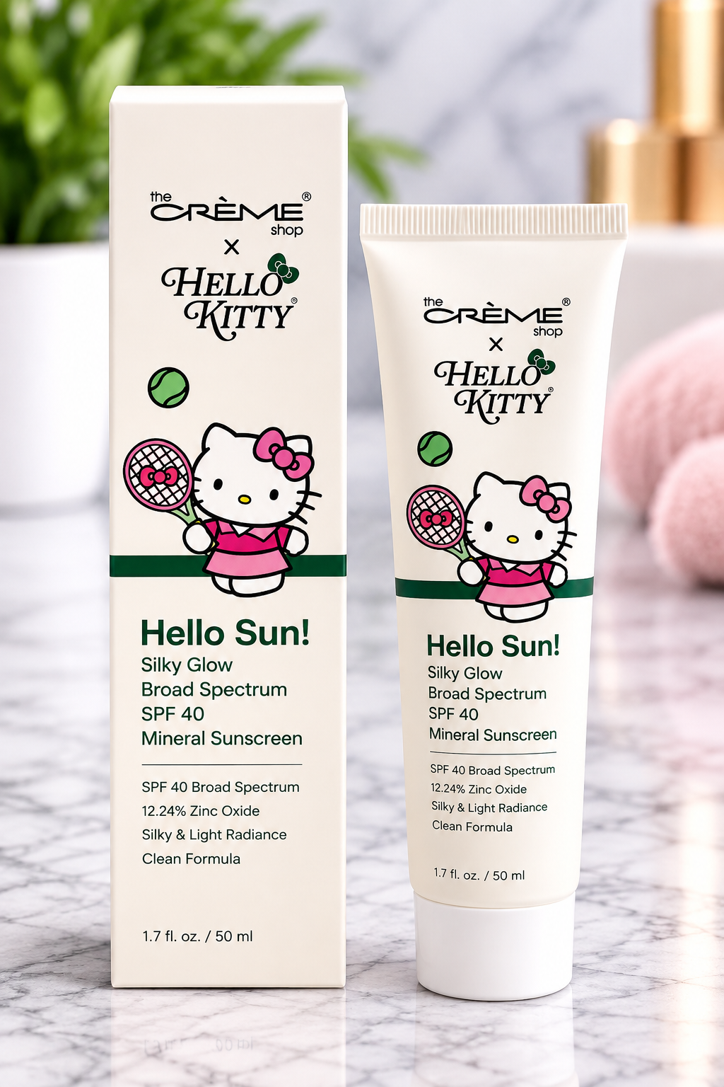 The Crème Shop x Hello Kitty Hello Sun! Silky Glow SPF 40 Mineral Sunscreen