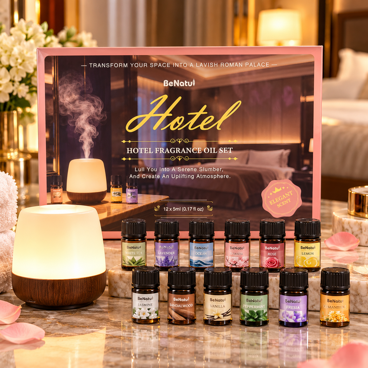BeNatu Hotel Fragrance Oil Set – 12 Piece