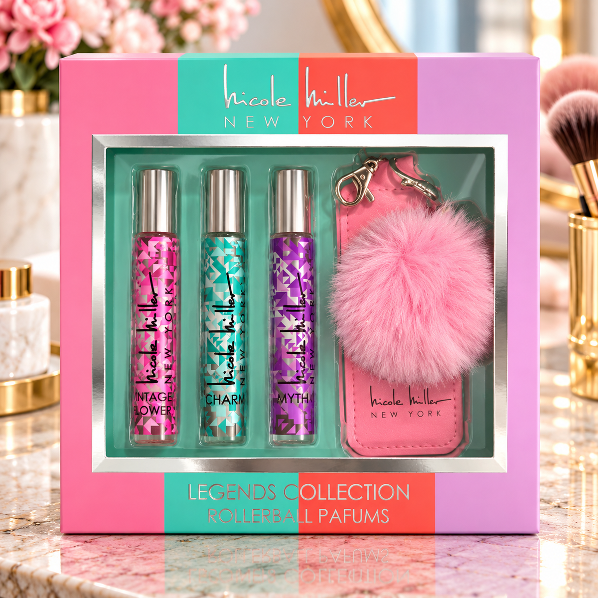Nicole Miller New York Legends Collection Rollerball Perfume Set