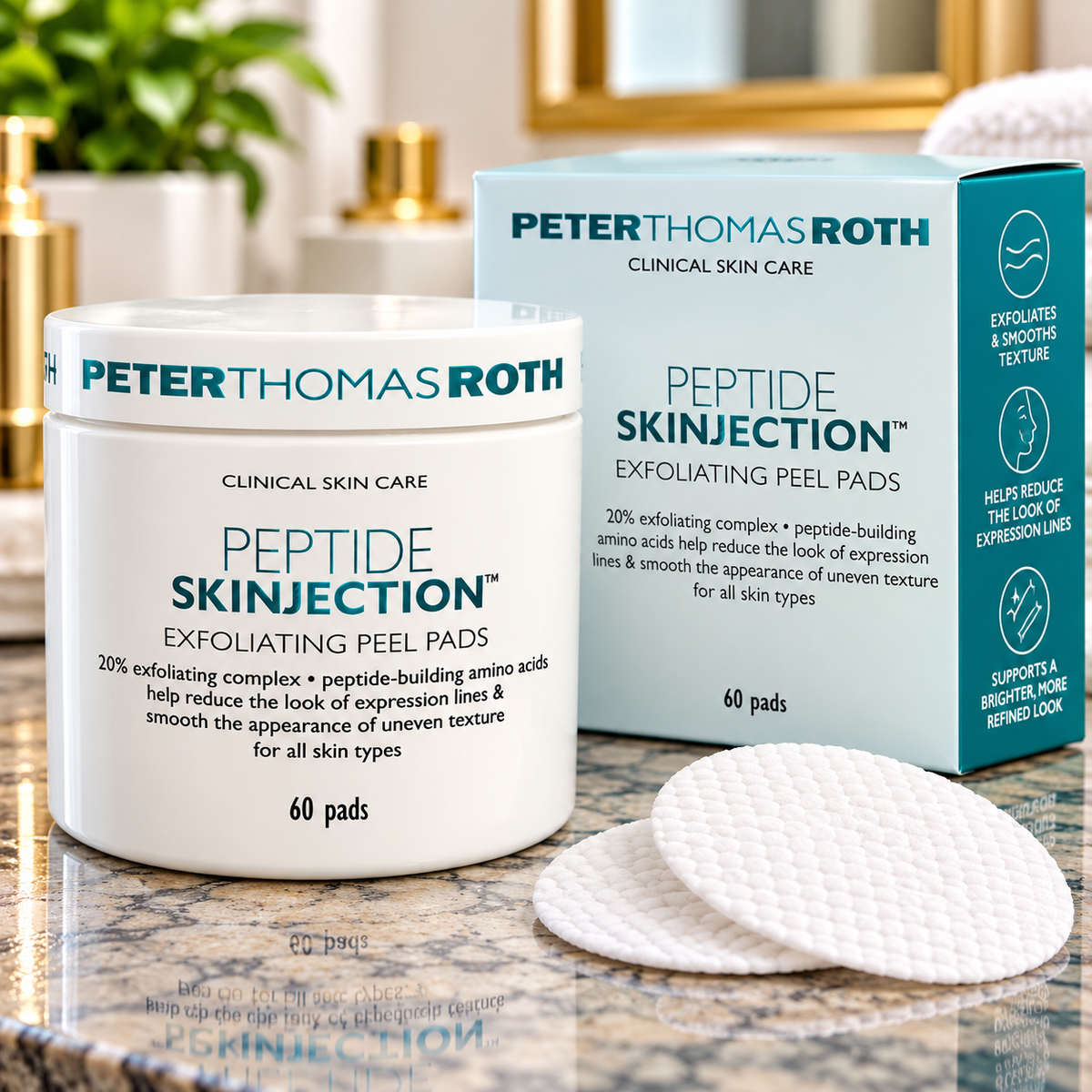 Peter Thomas Roth Peptide Skinjection Exfoliating Peel Pads