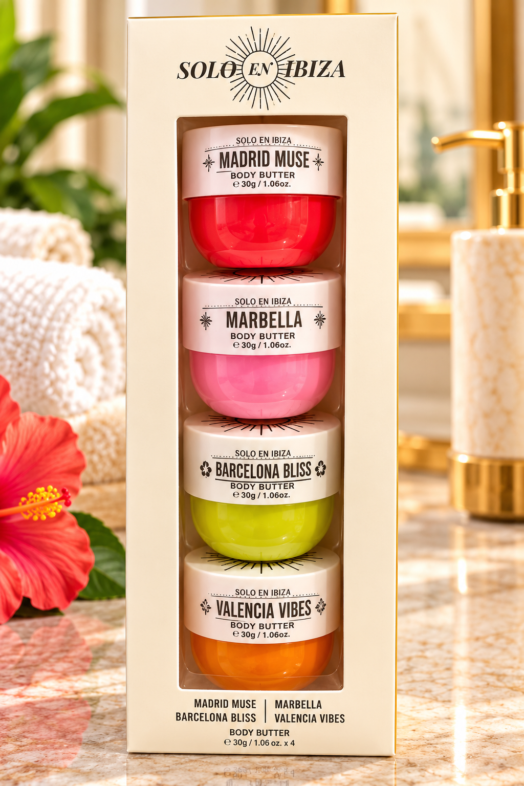 Solo en Ibiza Body Butter Collection – 4-Piece Set