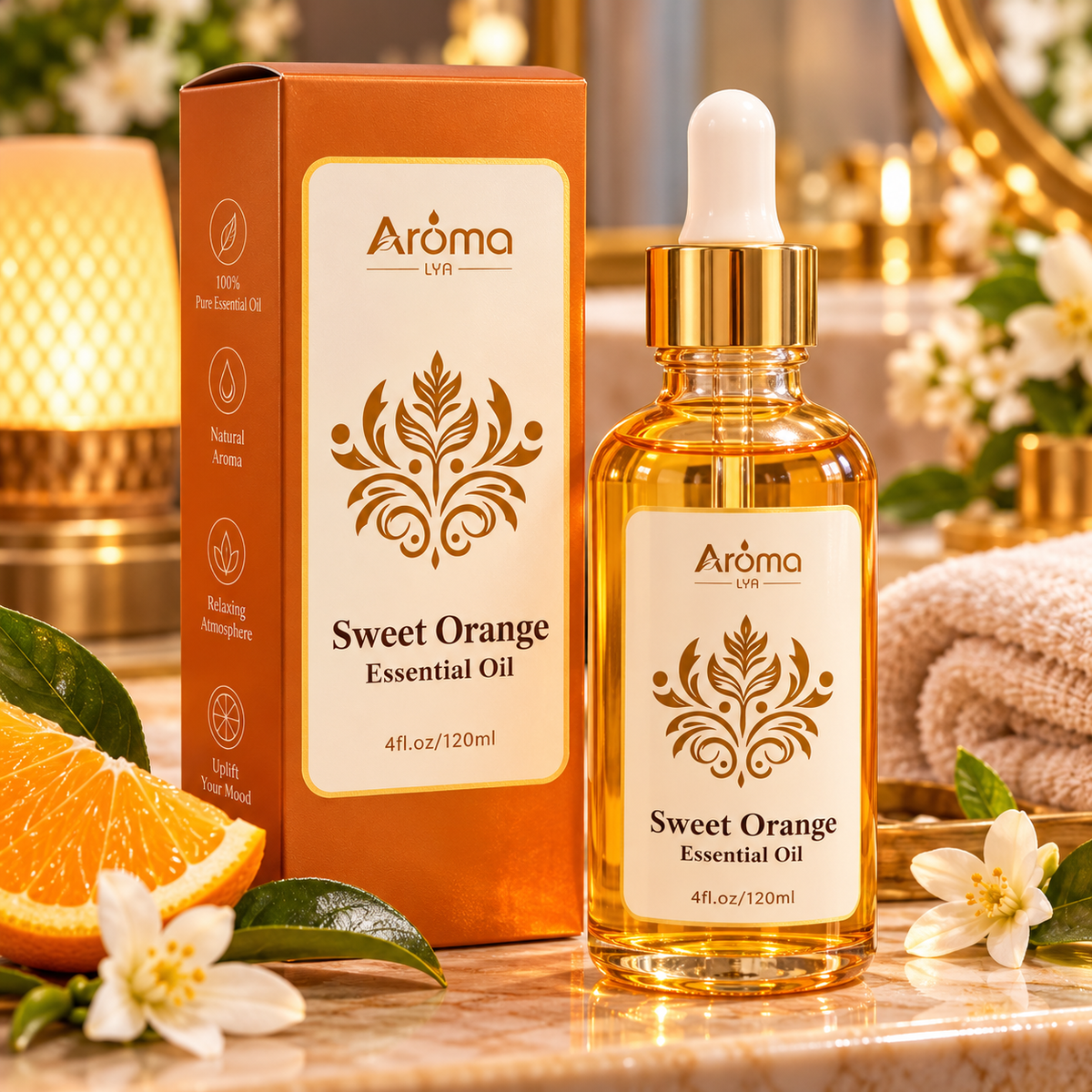 Aroma LYA Sweet Orange Essential Oil – 120 mL