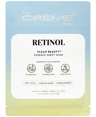 The Crème Shop Retinol Essence Sheet Mask - BOX of 5 MASKS