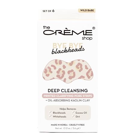 The Crème Shop Bye Bye Blackhead Nose Strips - Wild Babe - 6 Count