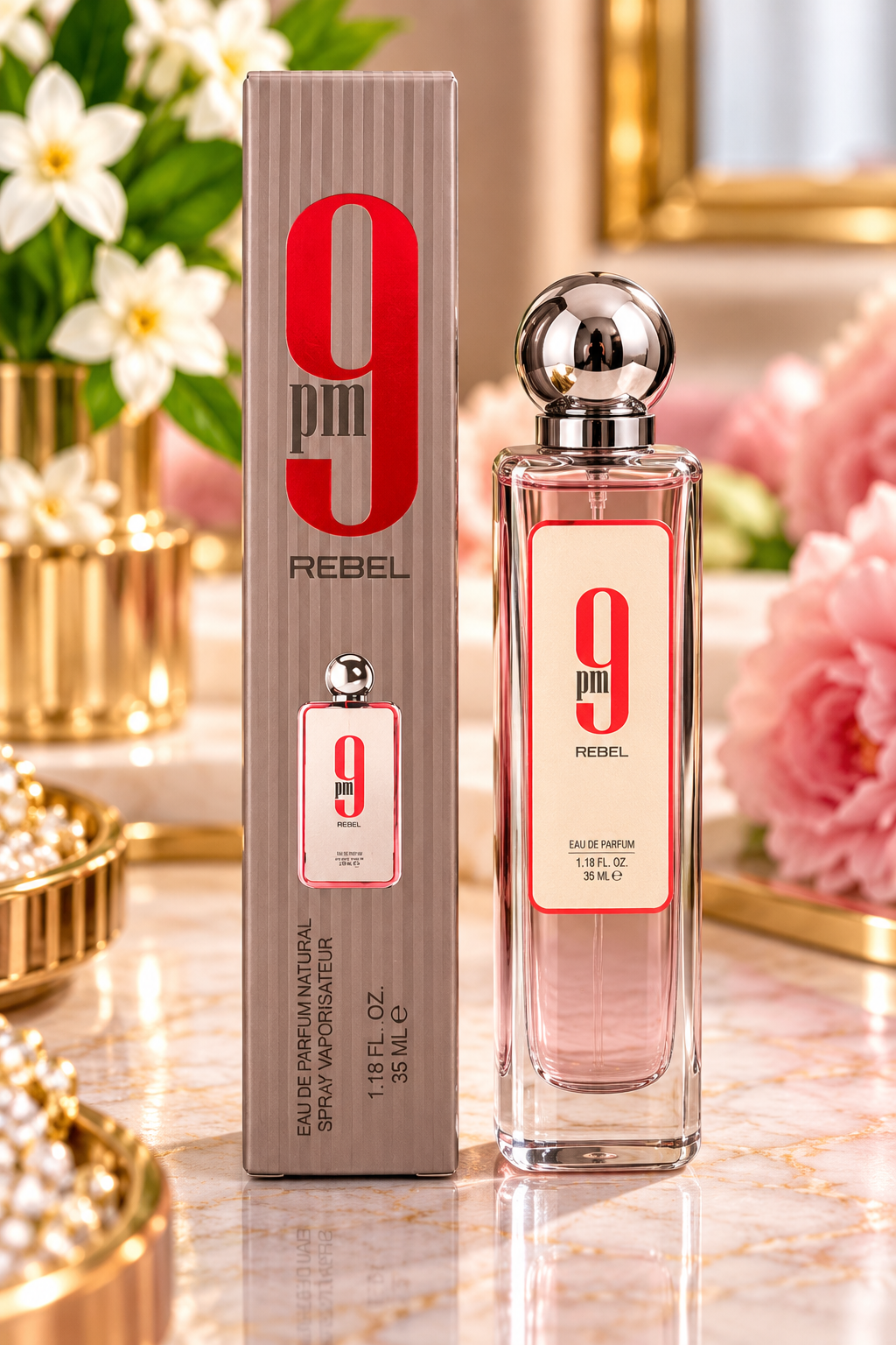 9PM Rebel Eau de Parfum – 35 mL / 1.18 fl. oz.