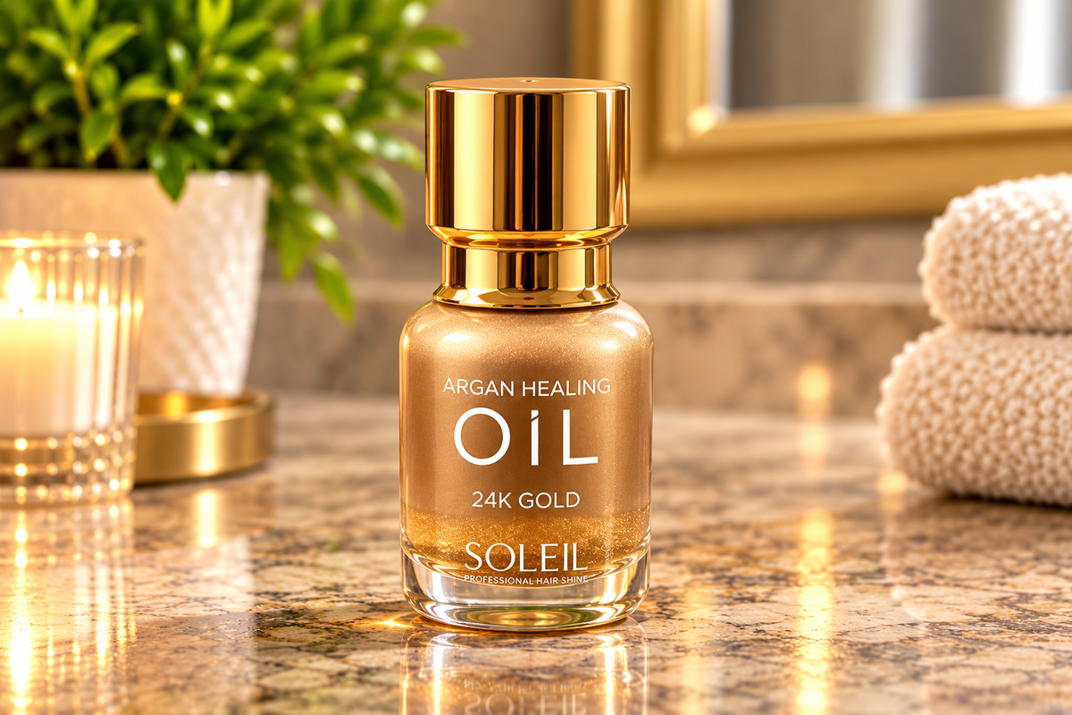 Soleil Argan Healing Oil – 24K Gold