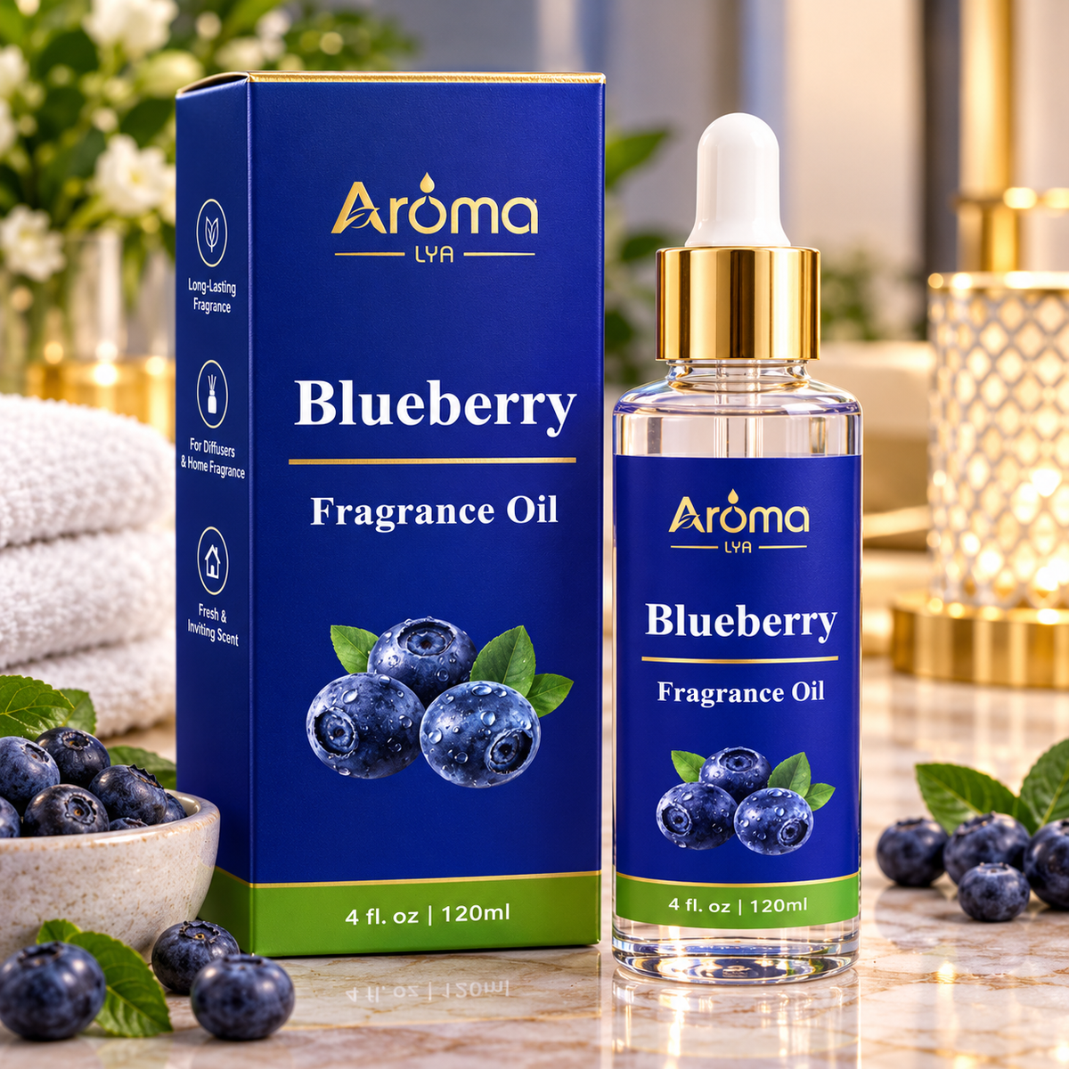 Aroma LYA Blueberry Fragrance Oil – 120 mL