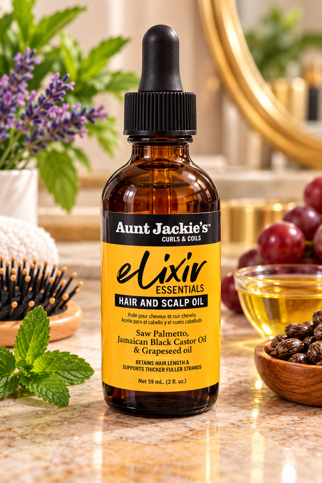 Aunt Jackie’s Curls & Coils Elixir Essentials Hair & Scalp Oil