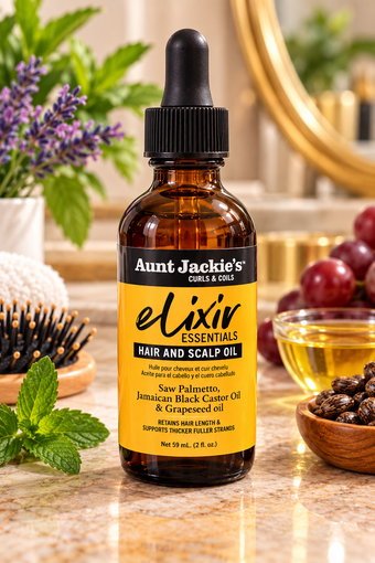 Aunt Jackie’s Curls & Coils Elixir Essentials Hair & Scalp Oil