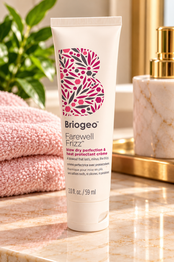 Briogeo Farewell Frizz Blow Dry Perfection & Heat Protectant Crème – 2.0 fl oz / 59 mL