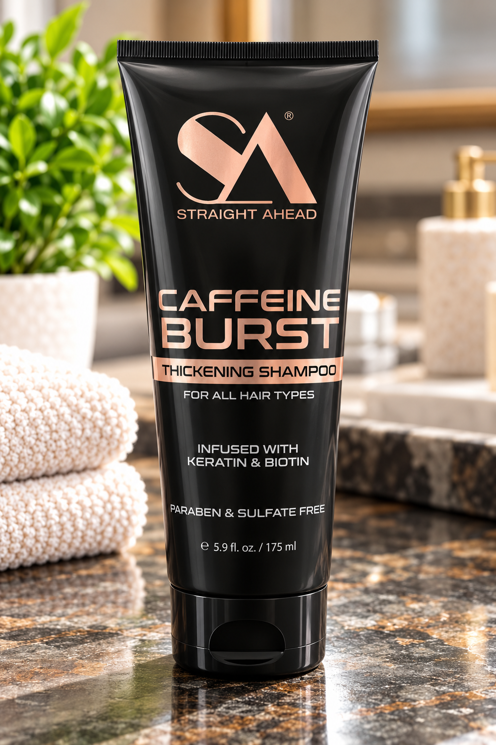 Straight Ahead Caffeine Burst Thickening Shampoo
