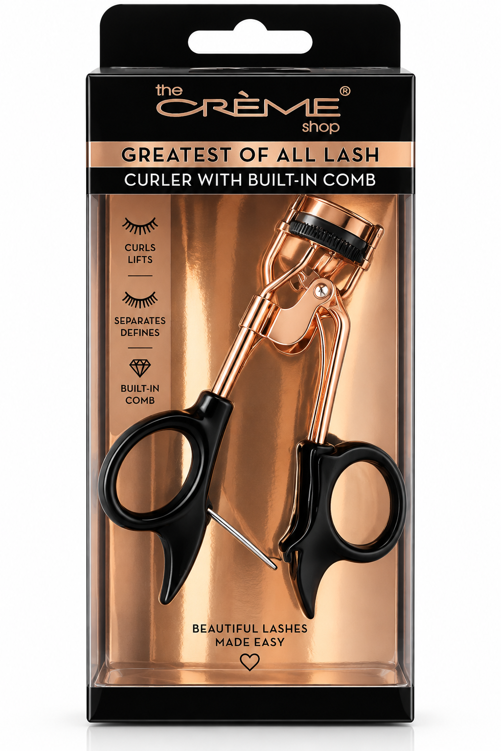 The Crème Shop Greatest of All Lash Curler with Built-In Comb