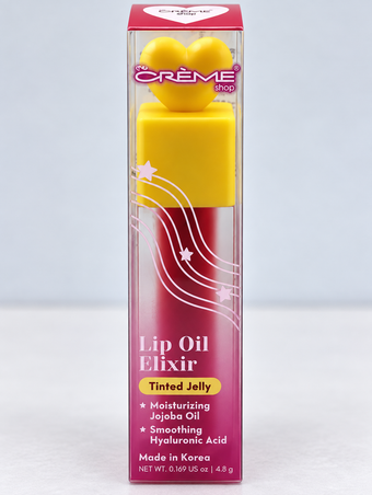 The Crème Shop Lip Oil Elixir Tinted Jelly Jojoba + Hyaluronic Acid