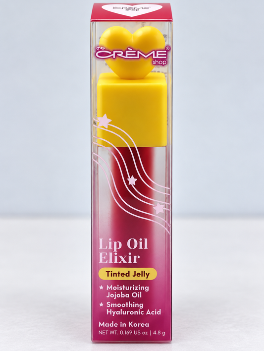 The Crème Shop Lip Oil Elixir Tinted Jelly Jojoba + Hyaluronic Acid