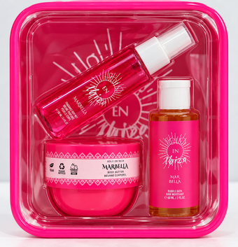 Solo en Ibiza MarBella 3-Piece Gift Set Body Mist Body Butter Bubble Bath
