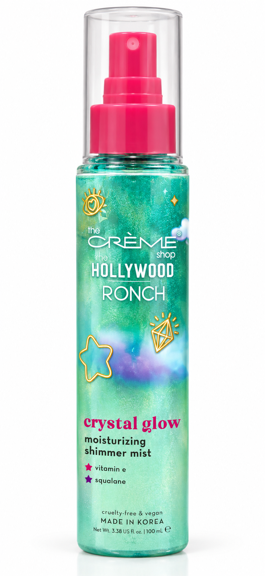 The Crème Shop x The Hollywood Ronch Crystal Glow Moisturizing Shimmer Mist