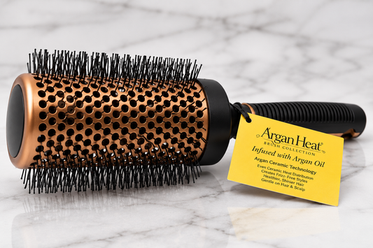 Argan Heat Ceramic Round Brush – Infused with Argan Oil