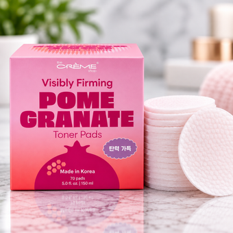 The Crème Shop Visibly Firming Pomegranate Toner Pads – 70 Count