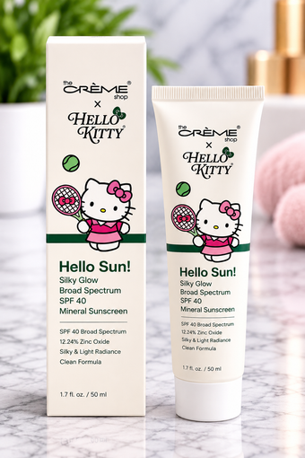 The Crème Shop x Hello Kitty Hello Sun! Silky Glow SPF 40 Mineral Sunscreen