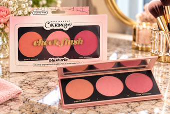 Max Makeup Cherimoya Cheek Flush Blush Trio