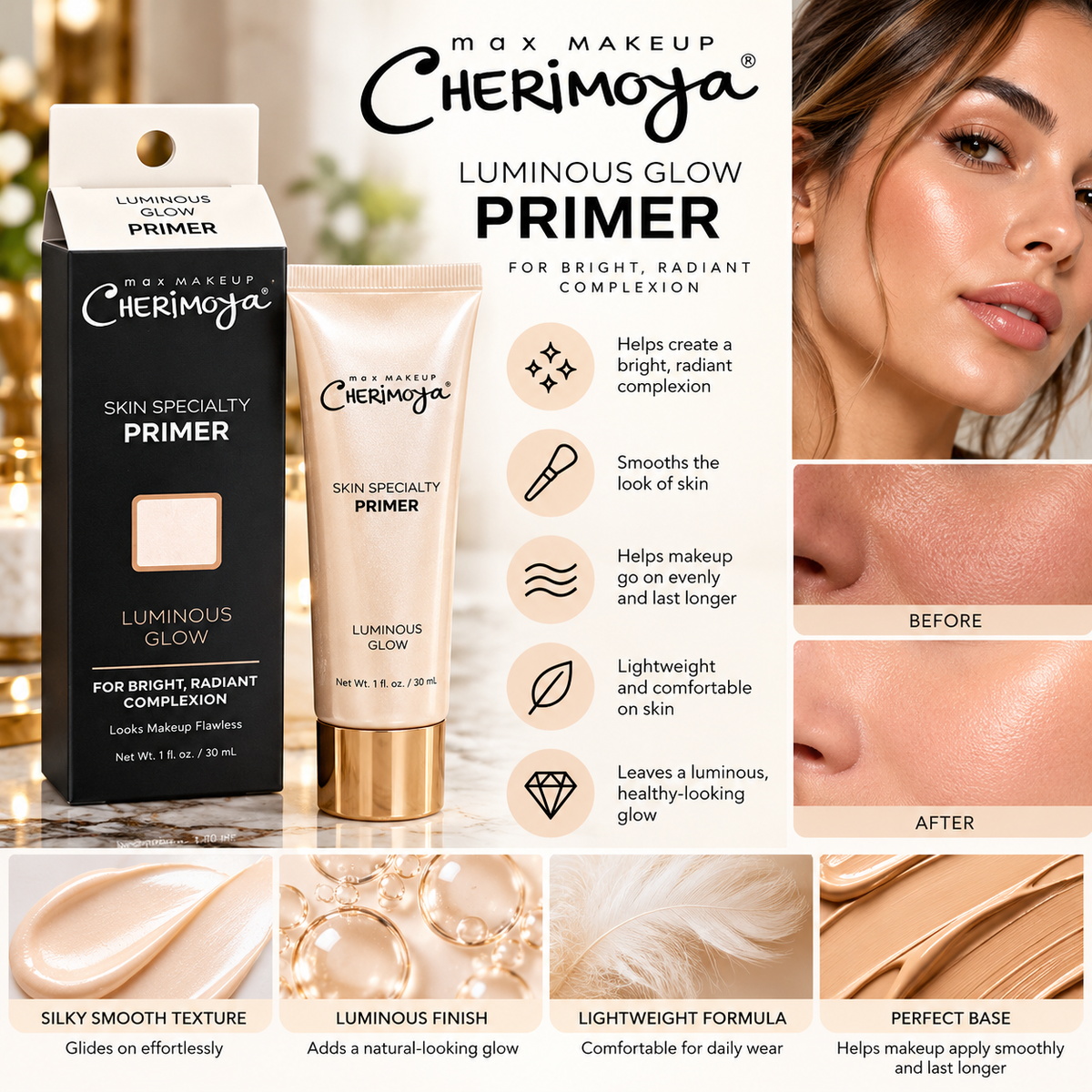 Cherimoya Max Makeup Luminous Glow Primer