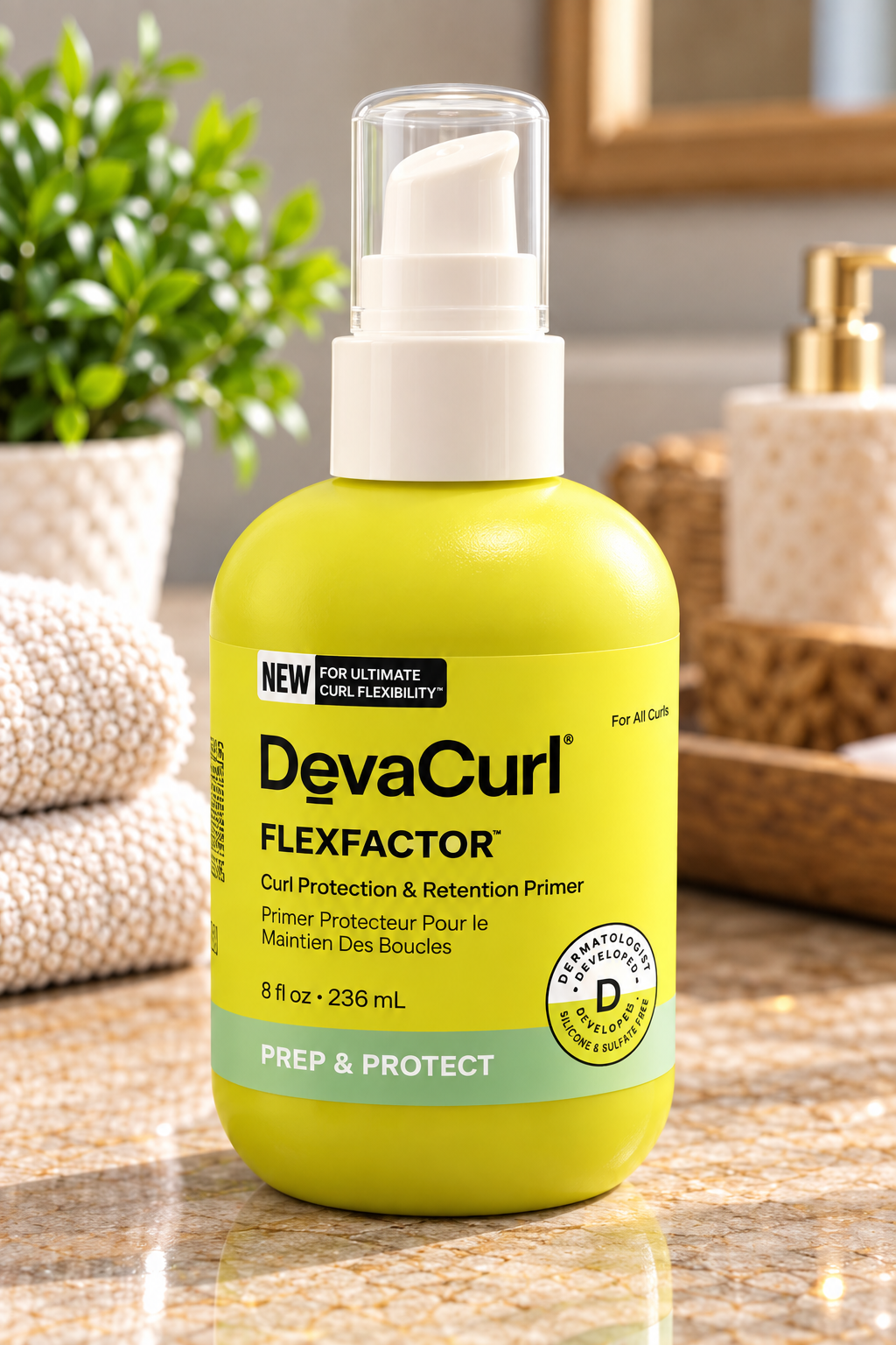 DevaCurl FlexFactor Curl Protection & Retention Primer
