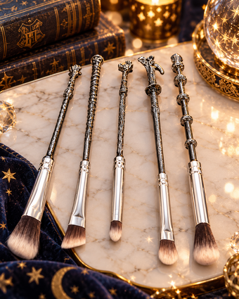 Harry Potter-Themed Makeup Brush Set – 5 Piece