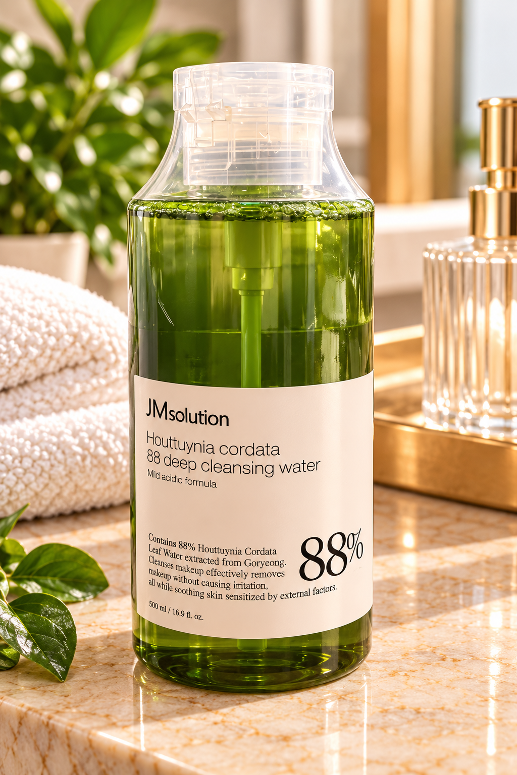 JMsolution Houttuynia Cordata 88 Deep Cleansing Water – 16.9 fl oz / 500 mL