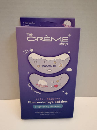 The Crème Shop Bye Bye, Puffy! - Brightening Vitamin C (6 Fiber Patches)
