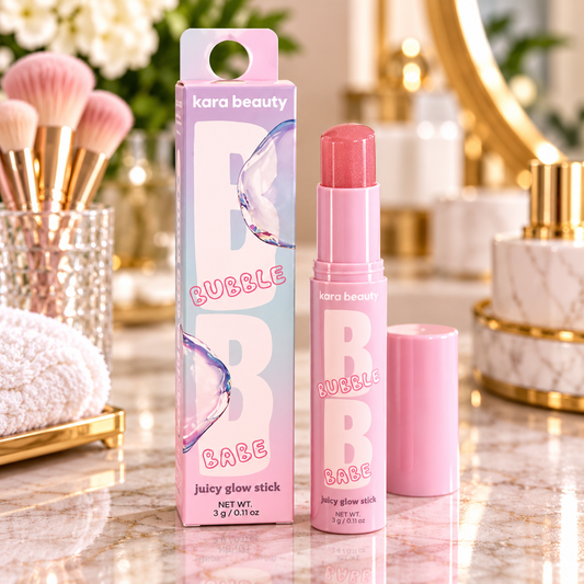 Kara Beauty Bubble Babe Jelly Glow Stick shade Peach Candy
