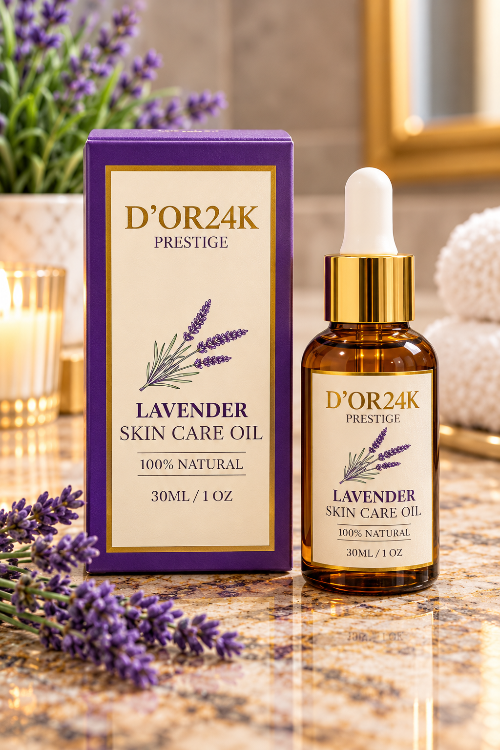 D’OR24K Prestige Lavender Skin Care Oil