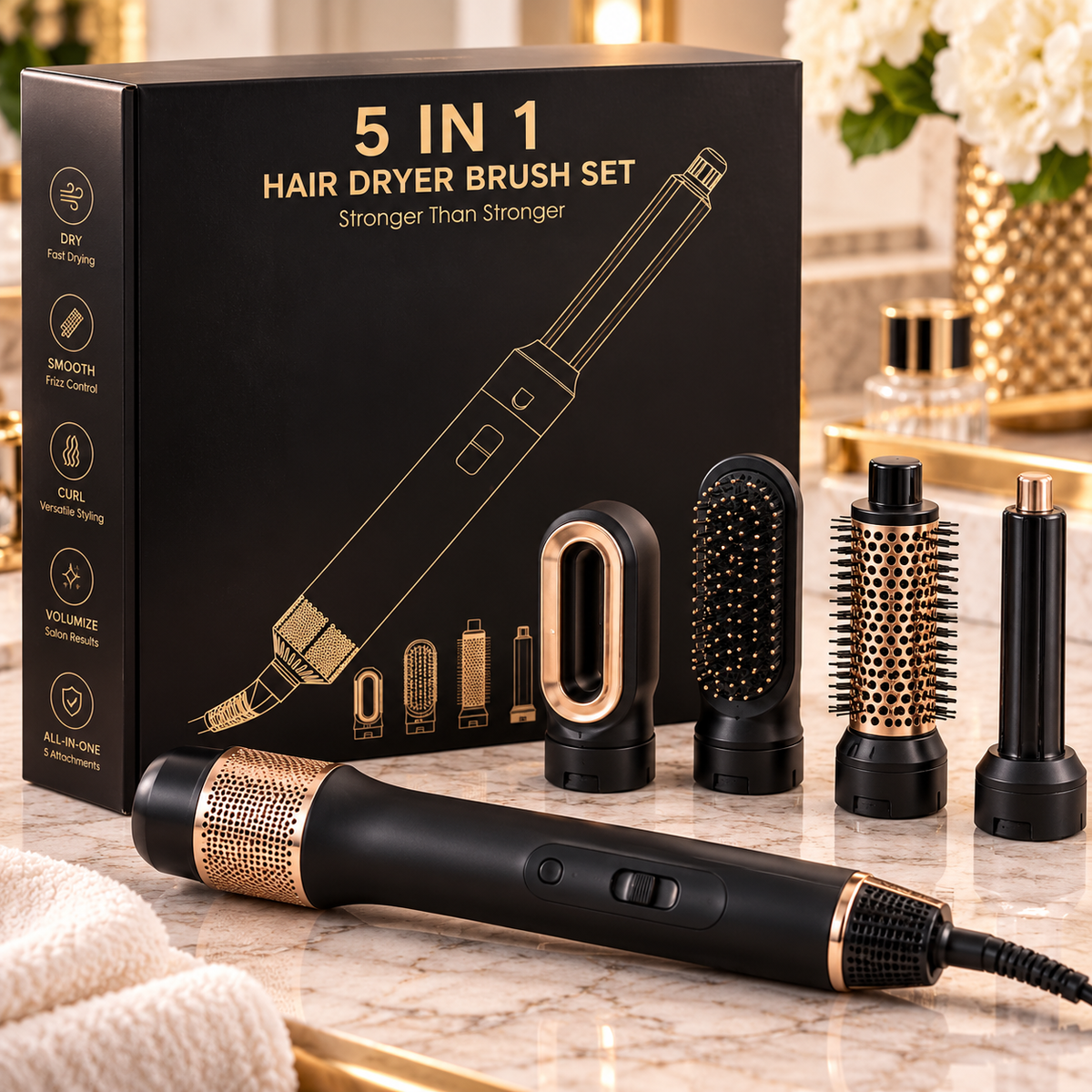 5-in-1 Hair Dryer Brush Set
