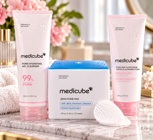 Medicube PDRN + Pore Care 3-Piece Skincare Bundle – $49.99 compare at value of $69.99