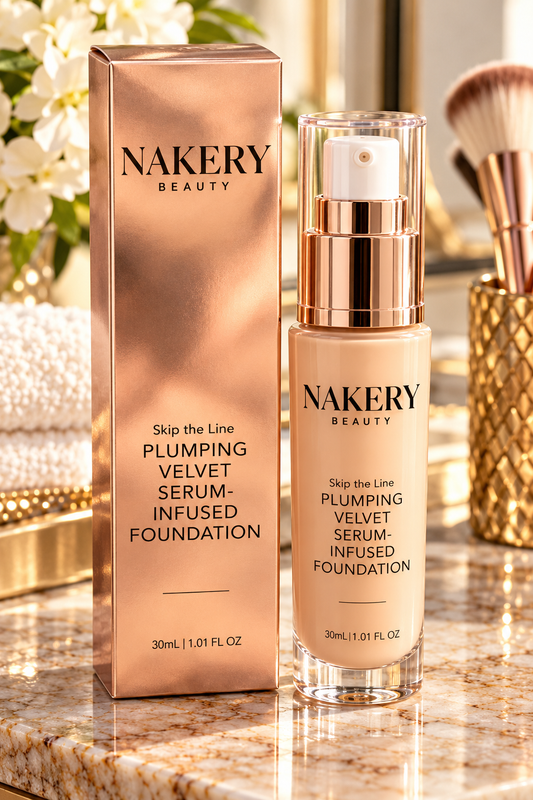 Nakery Beauty Skip the Line Plumping Velvet Serum-Infused Foundation