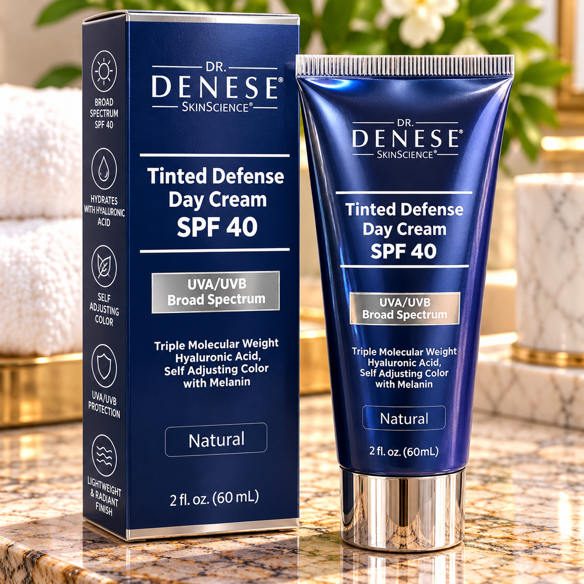 Dr. Denese Tinted Defense Day Cream SPF 40 – Natural