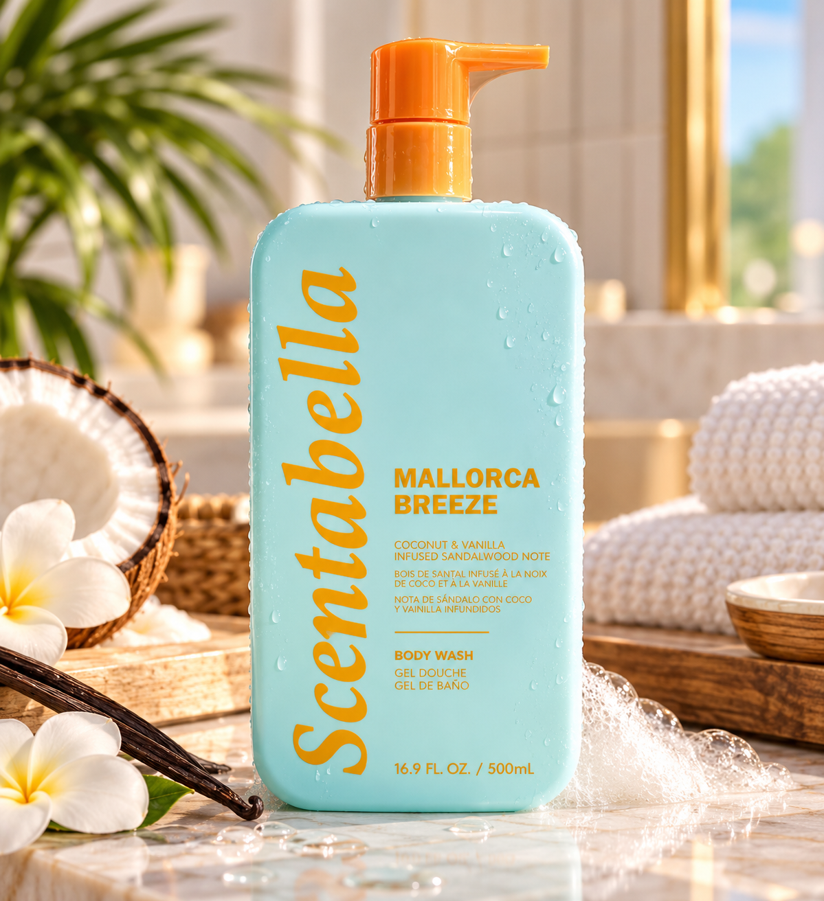 Scentabella Mallorca Breeze Body Wash – 16.9 fl oz / 500 mL