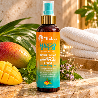 Mielle Mango & Tulsi Nourishing Thermal Protectant Spray – 6 fl oz / 177 mL