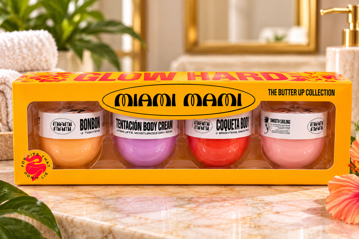 Miami Mami Glow Hard – The Butter Up Collection 4-Piece Body Care Set