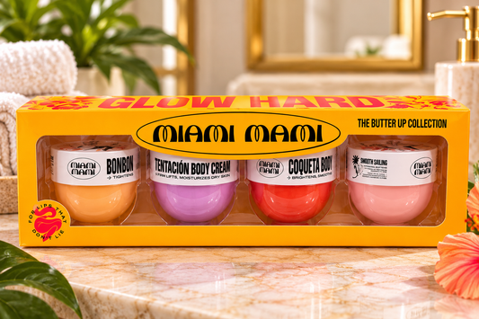 Miami Mami Glow Hard – The Butter Up Collection 4-Piece Body Care Set