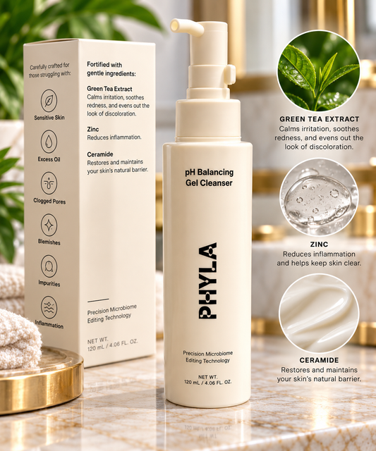 PHYLA pH Balancing Gel Cleanser – 4.06 fl oz / 120 mL