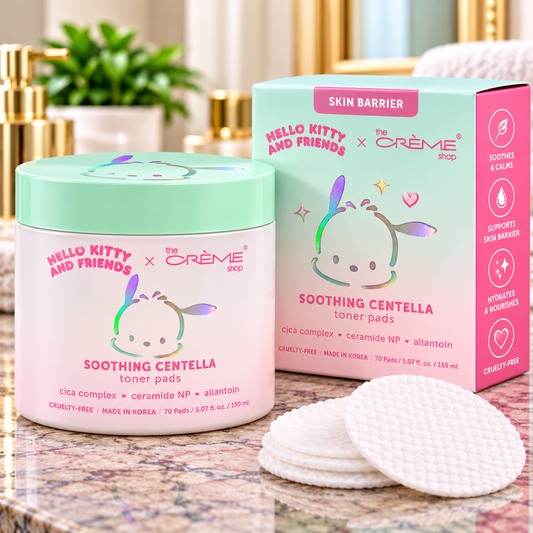 The Crème Shop x Hello Kitty & Friends Soothing Centella Toner Pads