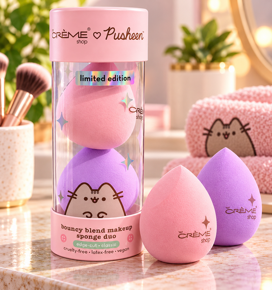 The Crème Shop x Pusheen Bouncy Blend Makeup Sponge Duo