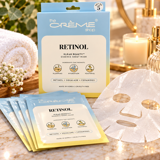 The Crème Shop Retinol Essence Sheet Mask - BOX of 5 MASKS