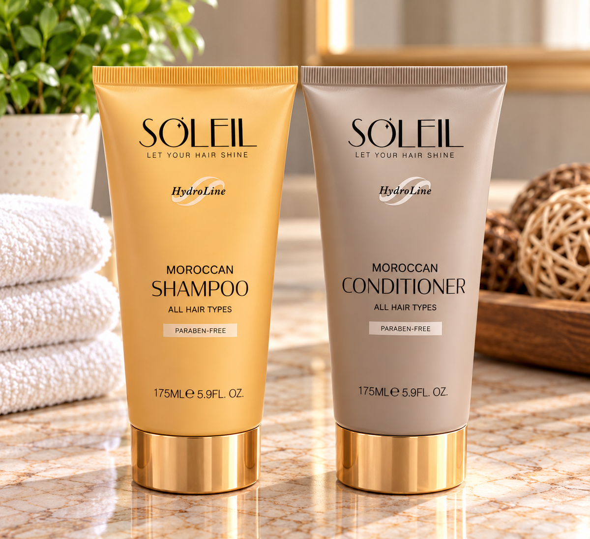 Soleil HydroLine Moroccan Shampoo + Conditioner Set