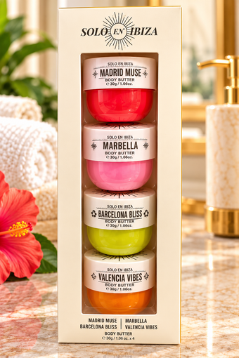 Solo en Ibiza Body Butter Collection – 4-Piece Set