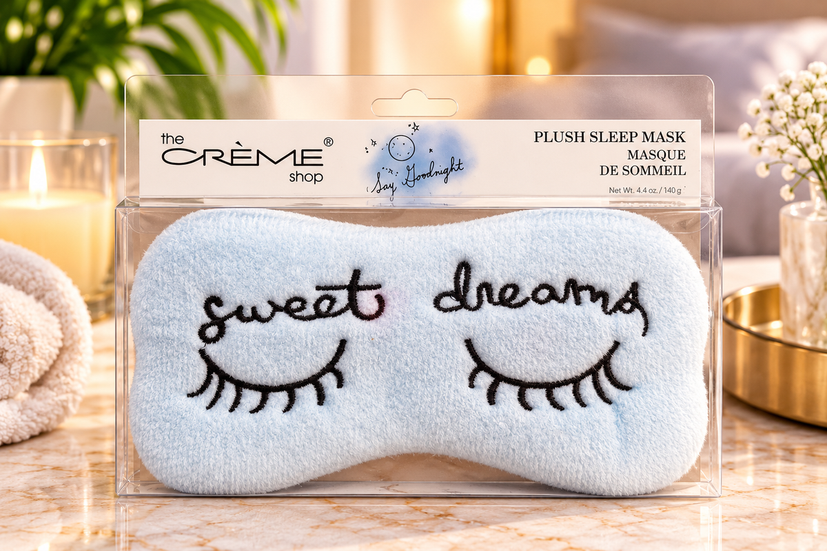 The Crème Shop Plush Sleep Mask – “Sweet Dreams”