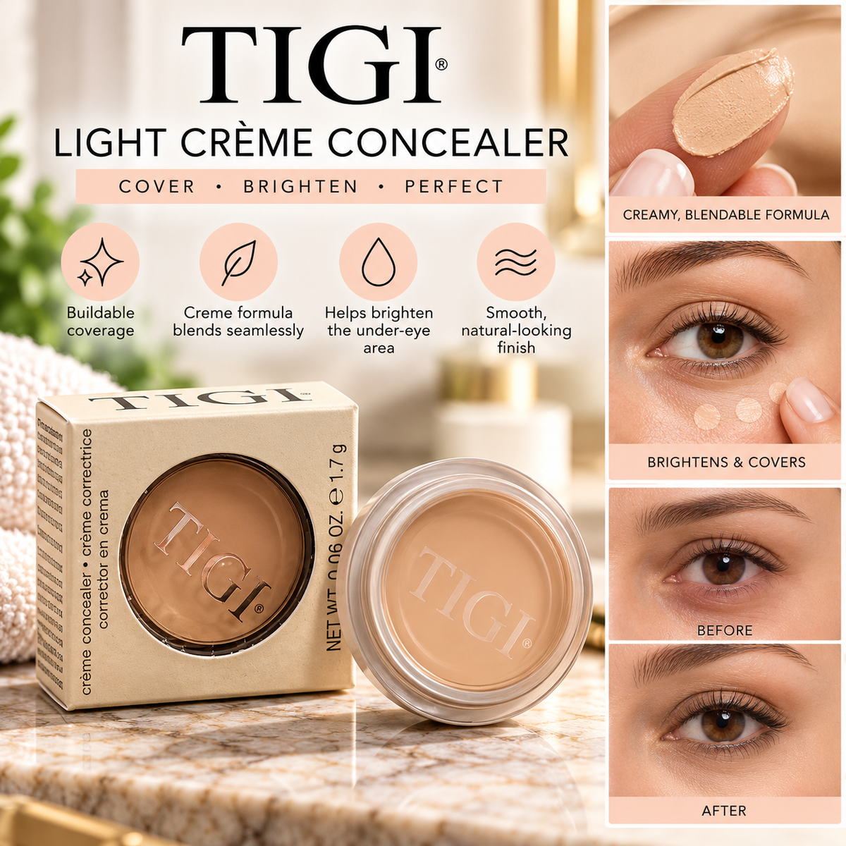 TIGI Light Crème Concealer